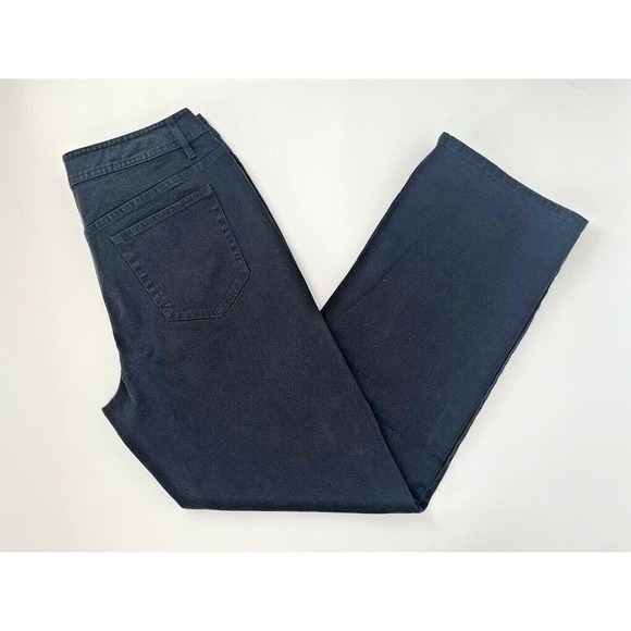 Liz Claiborne Black Stretch Straigh Leg Wide Leg Women's Jeans Size W30 L30‎ - Picture 7 of 9